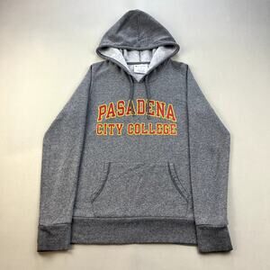 Pasadena City College Hoodie Sweatshirt Womens Medium Gray Champion Community